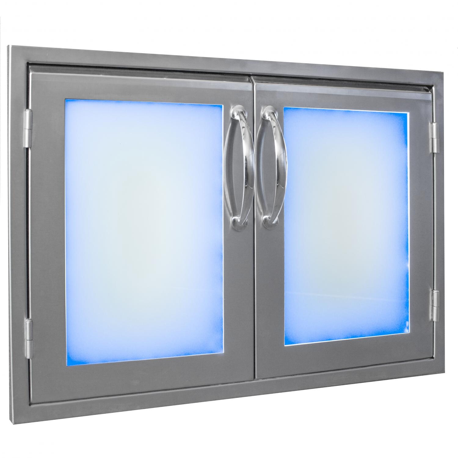 Luxor Illuminated LED 30-Inch Double Access Door - Blue Lights thumbnail
