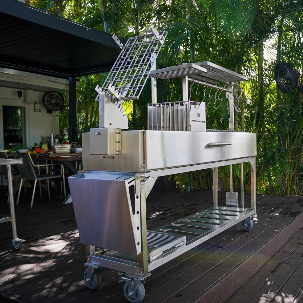 Tagwood BBQ Argentine Santa Maria Wood Fire & Charcoal Grill - Full Grill - Lifestyle thumbnail