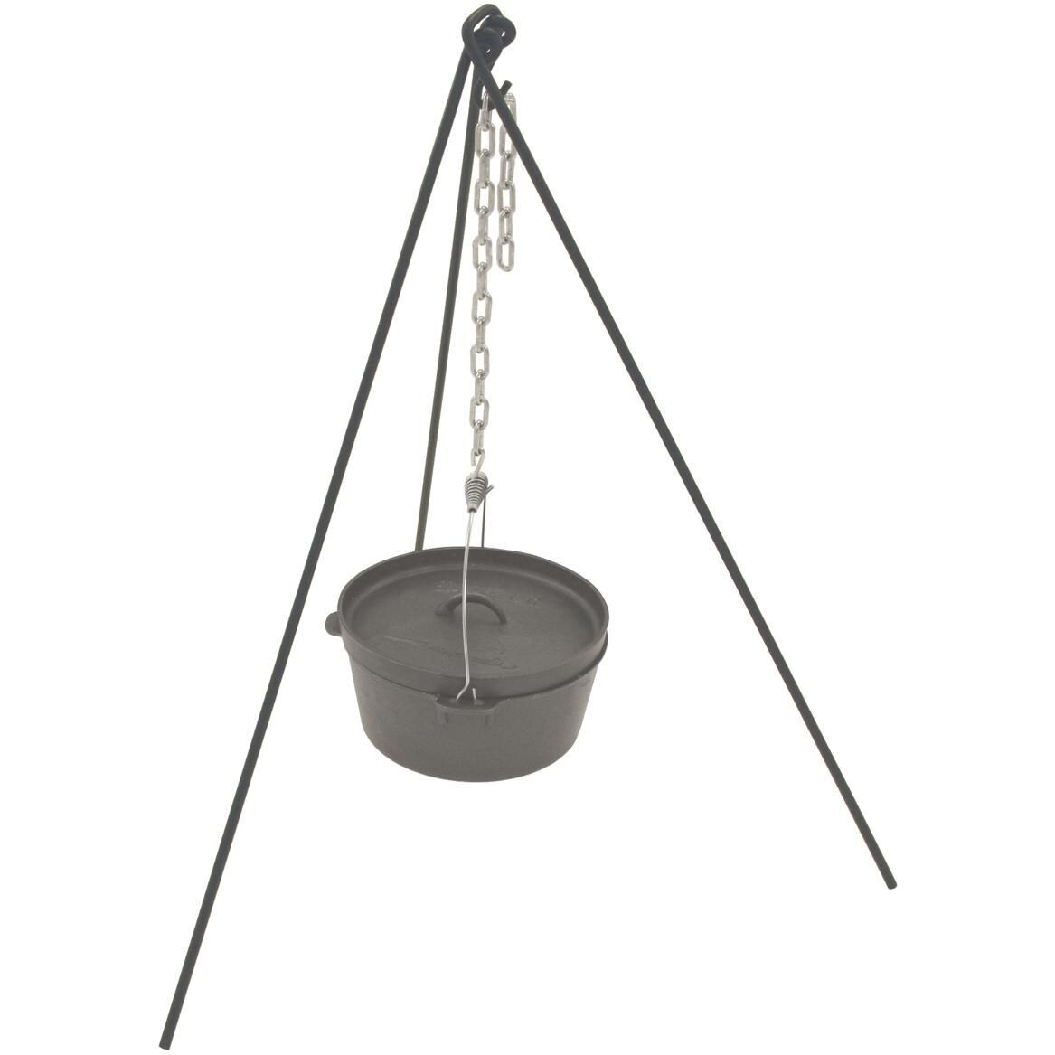 Bayou Classic Dutch Oven Tripod Stand With Chain And Bag - 7485 - Tripod Setup (Dutch Oven Not Included) thumbnail