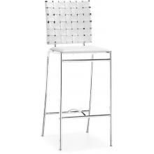 Zuo Modern Criss Cross Counter Stool White (Set Of 2 Stools) 333061 image