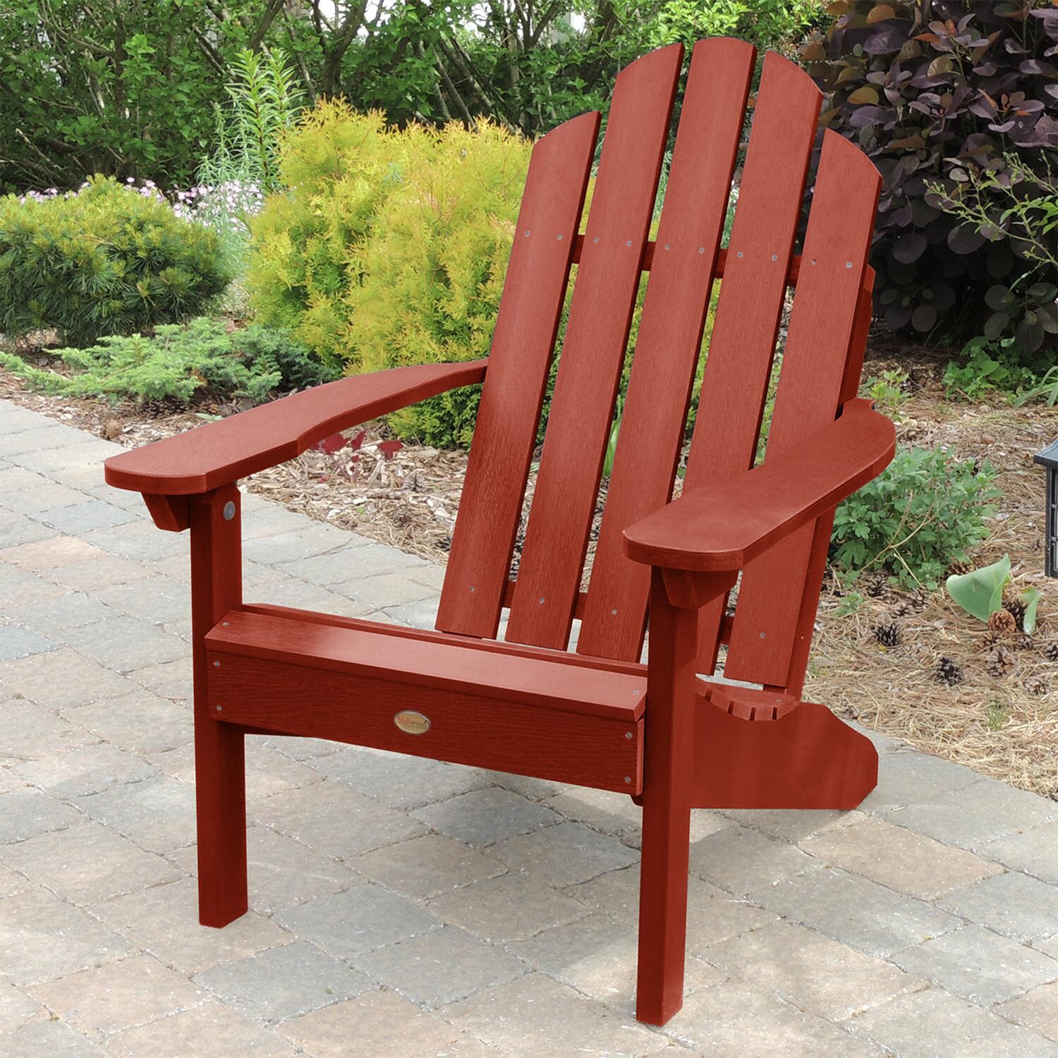 Highwood USA Classic Westport Adirondack Chair - Rustic Red image