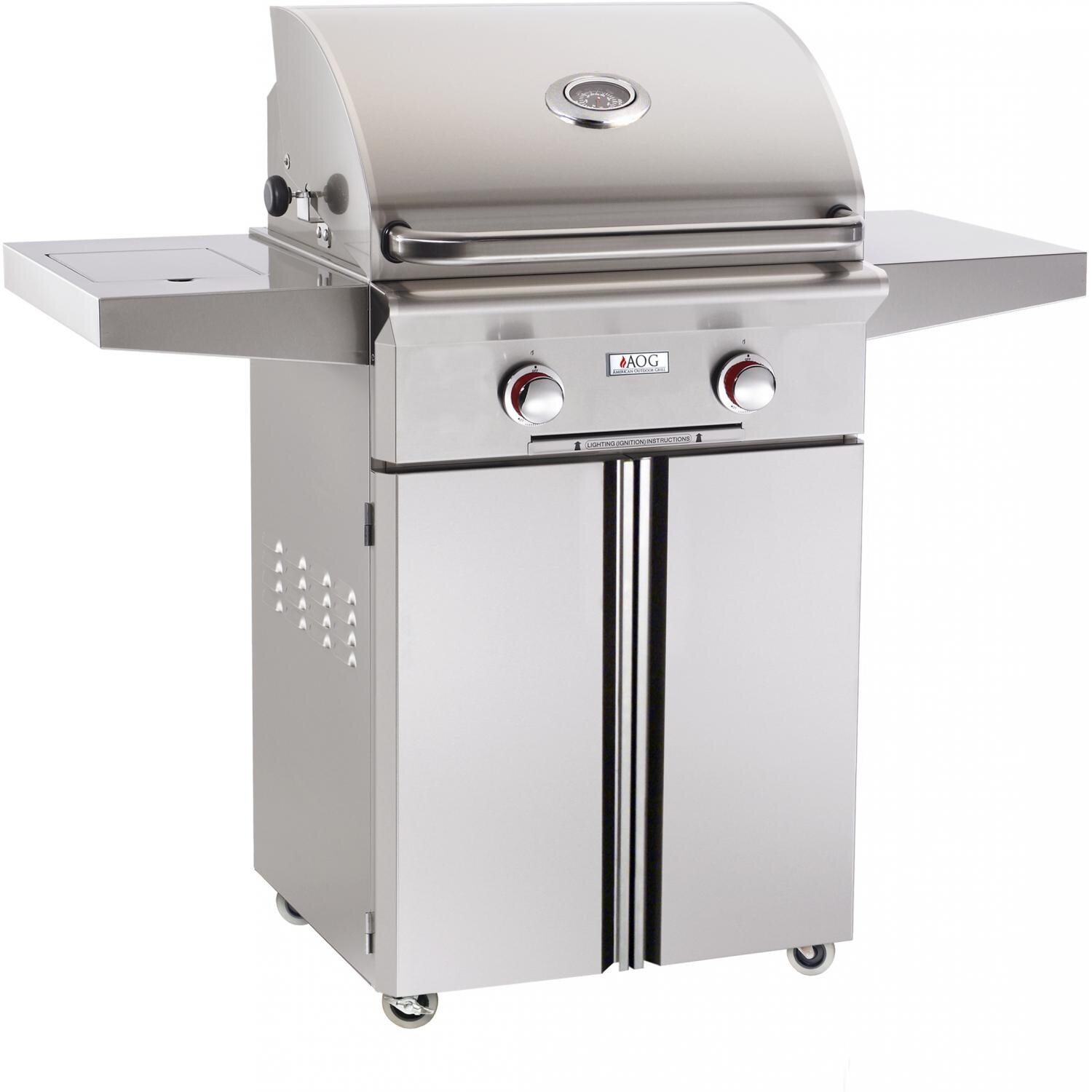 American Outdoor Grill T-Series 24-Inch 2-Burner Freestanding Propane Gas Grill - 24PCT-00SP thumbnail