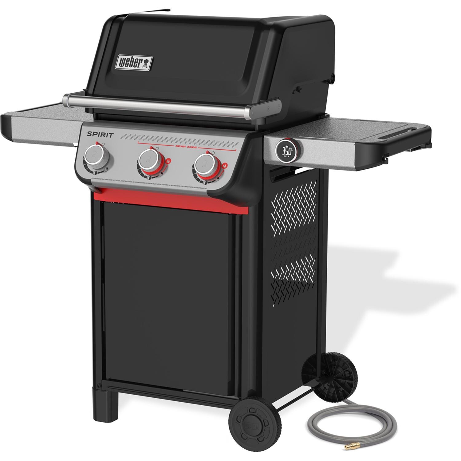 Weber Spirit EX-325 Smart Natural Gas Grill - Black - 1501844 - Angled Right - White Background thumbnail