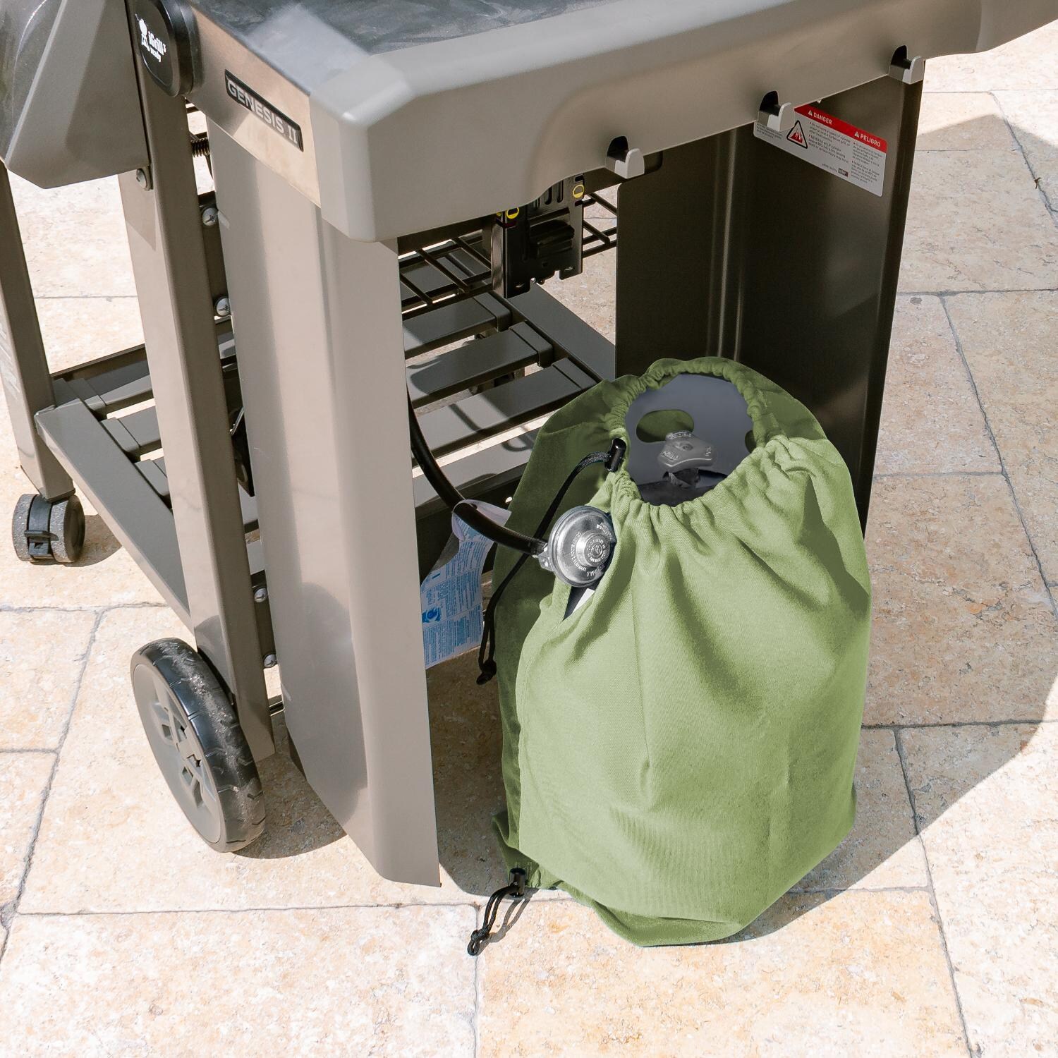 Signature Series Propane Tank Cover by BBQGuys - Lifestyle thumbnail