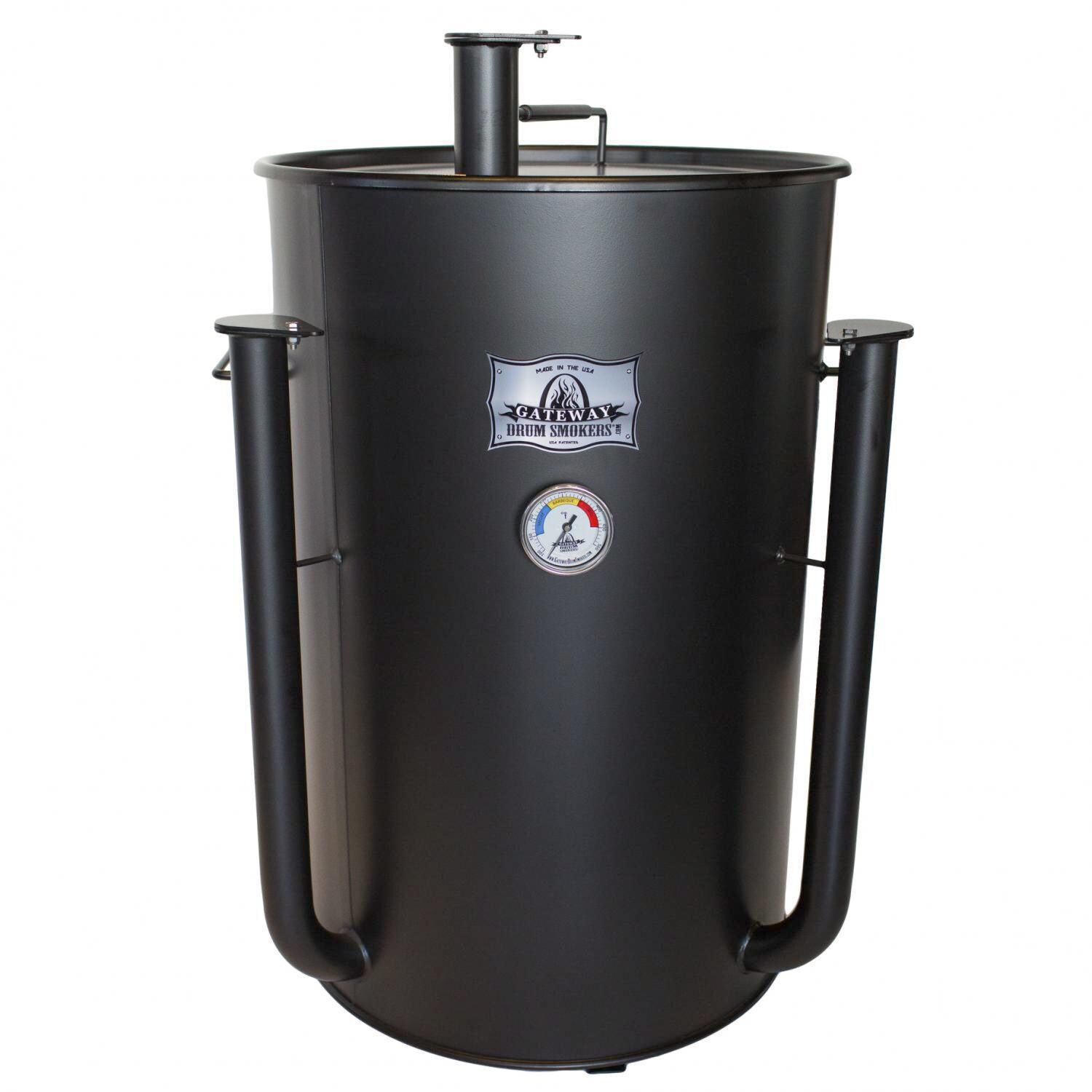 Gateway Drum Smokers 559FB 55 Gallon Charcoal BBQ Smoker - Matte Black thumbnail