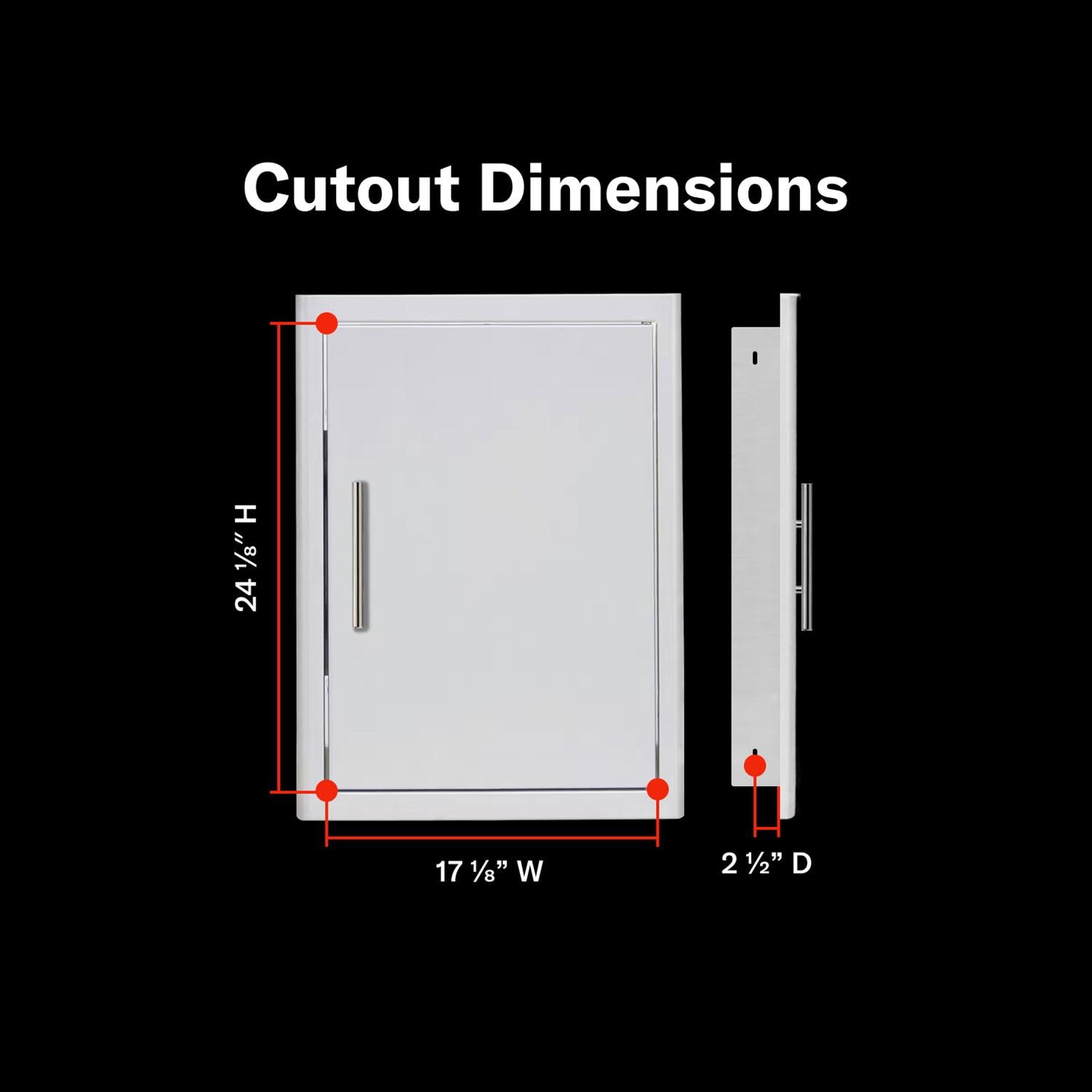 Blaze 21-in Stainless Steel Single Access Door : BBQGuys