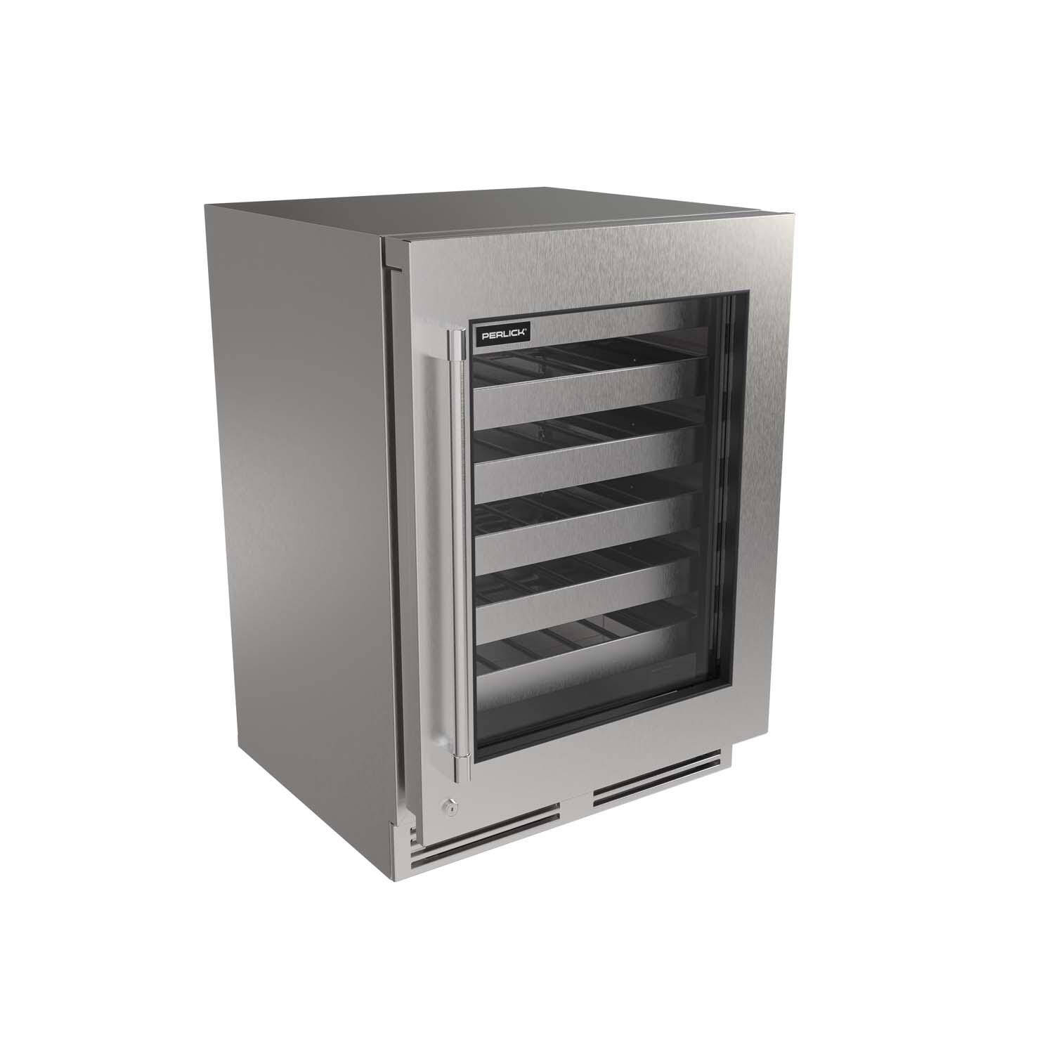 Perlick G5 Core 24-in 5 Cu. Ft. Wine Cooler w/ Panel Ready Glass Door - G5WR24GC