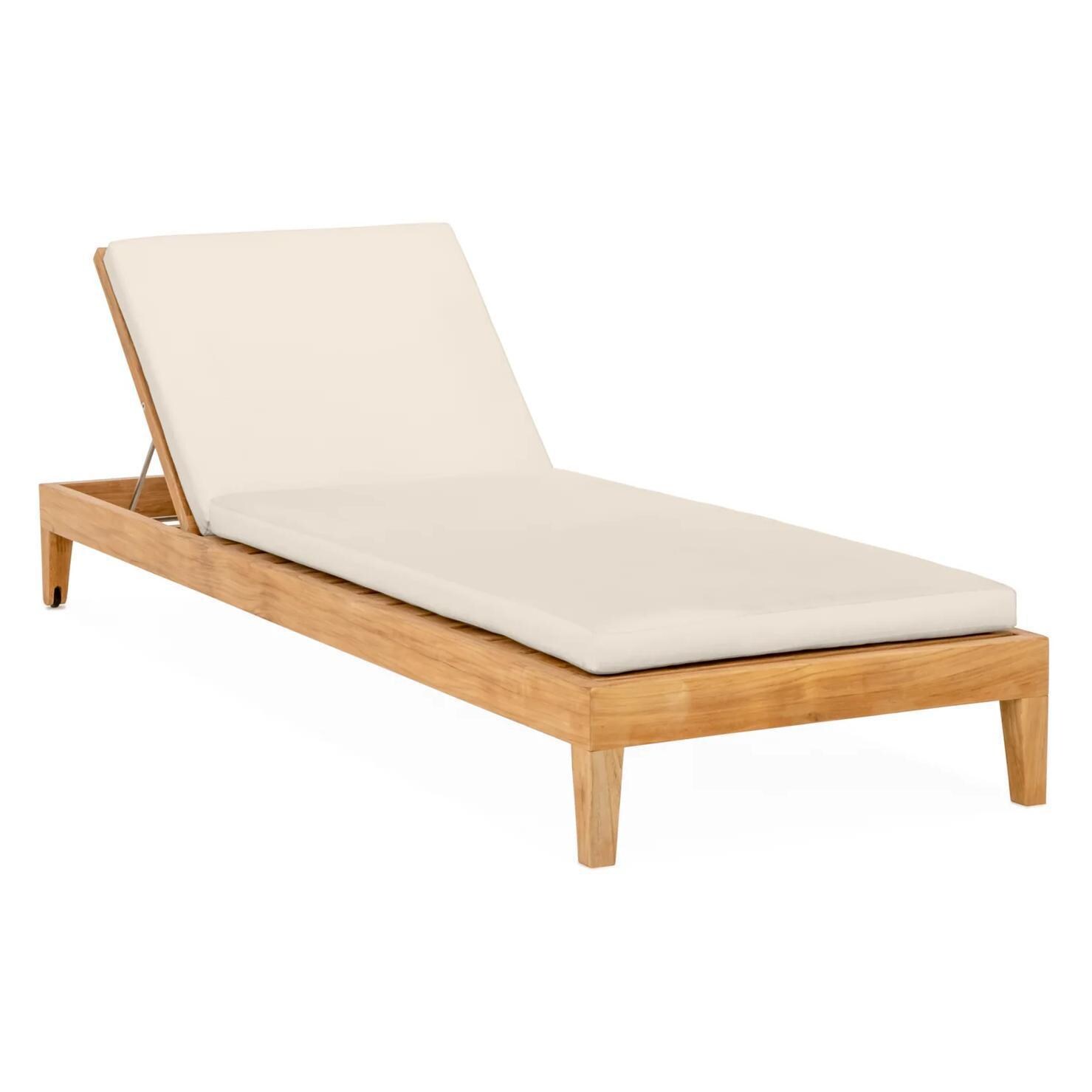 Monday Teak Patio Chaise Lounge By Teak + Table