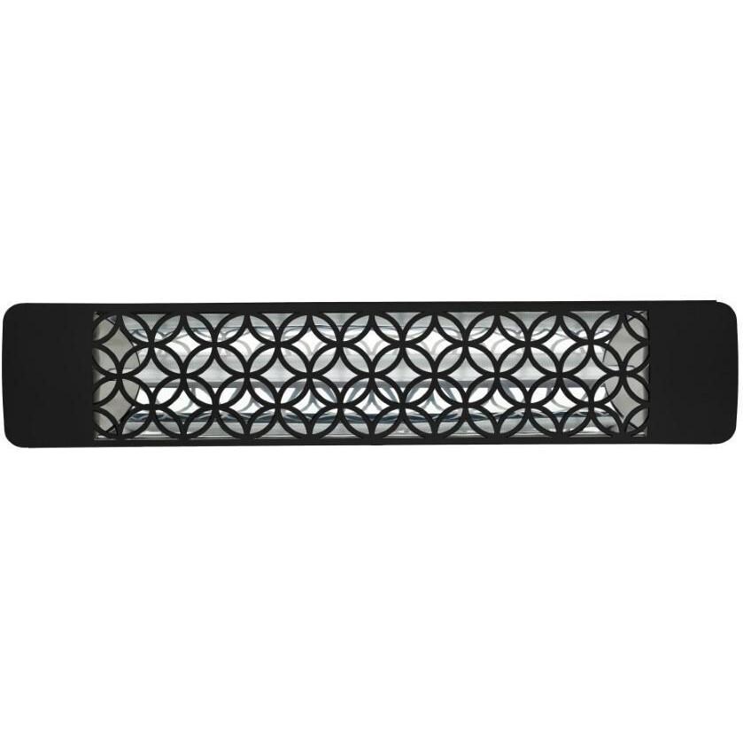 Eurofase EF25480B2 Clover Series 39 Inch 2500 Watt Single Element Marine Grade 480V Electric Patio Heater in Black - Off - White Background thumbnail