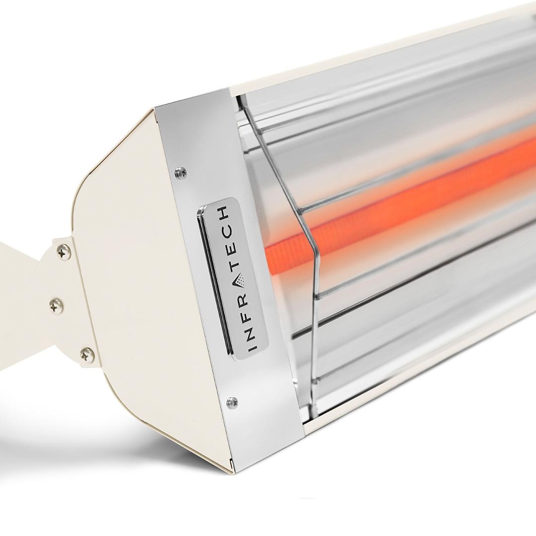 Infratech W-Series 61 1/4-Inch 4000W Single Element Electric Infrared Patio Heater - 277V - Biscuit - W4027BI