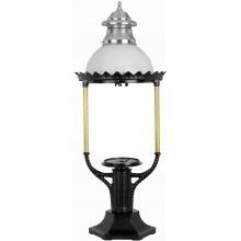 American Gas Lamp Works GL36 Cast Aluminum Manual Ignition Natural Gas Light With Open Flame Burner And Pedestal Mount image