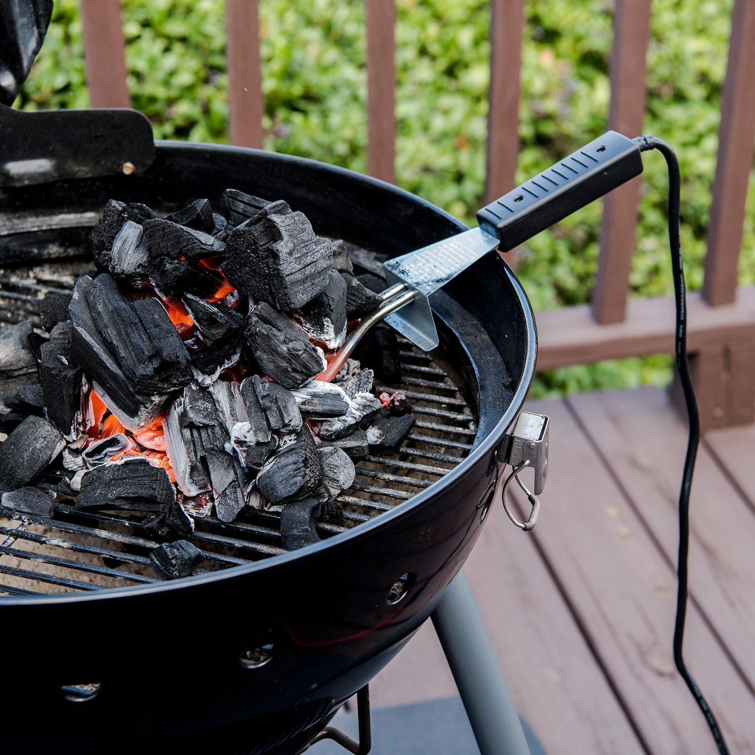 Charbroil CB1250127R6 Electric Charcoal Starter - In Use - Lifestyle thumbnail