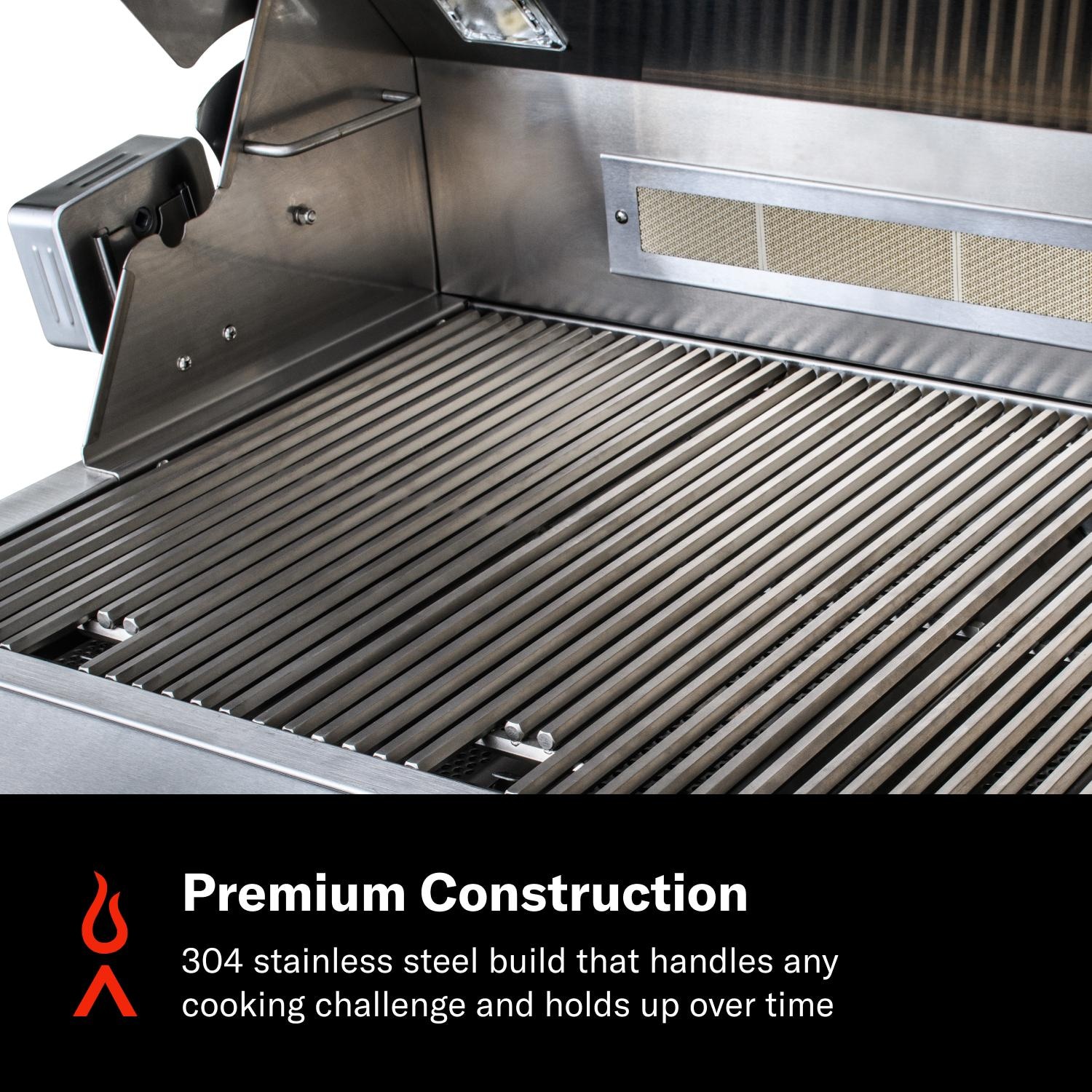 Blaze BLZ-3PRO-LP Professional LUX 34-in 3-Burner Built-In Propane Grill w/ Rotisserie - Premium Construction - Detail thumbnail