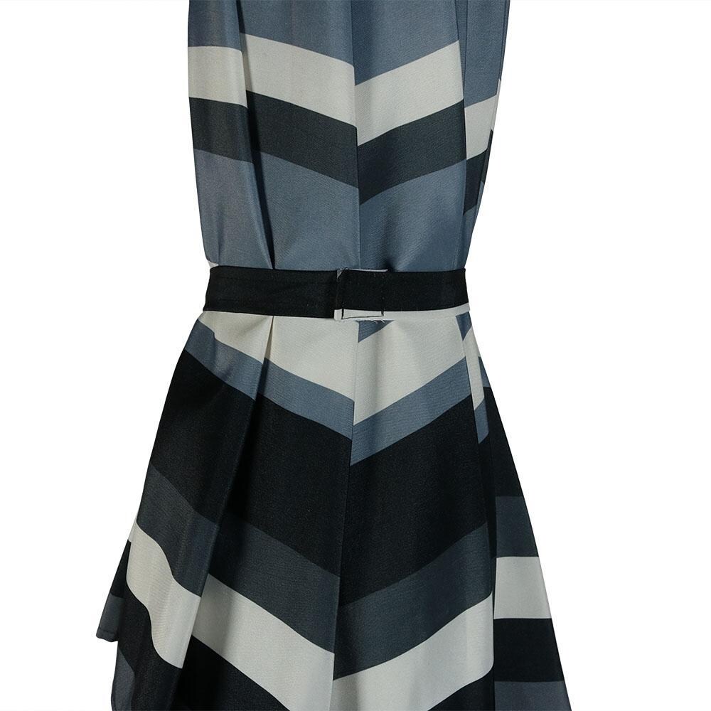 Ultimate Patio 9 Ft. Octagonal Patio Umbrella W/ Crank & Tilt - Catalina Beach Stripe - Strap Keeps Canopy Closed thumbnail