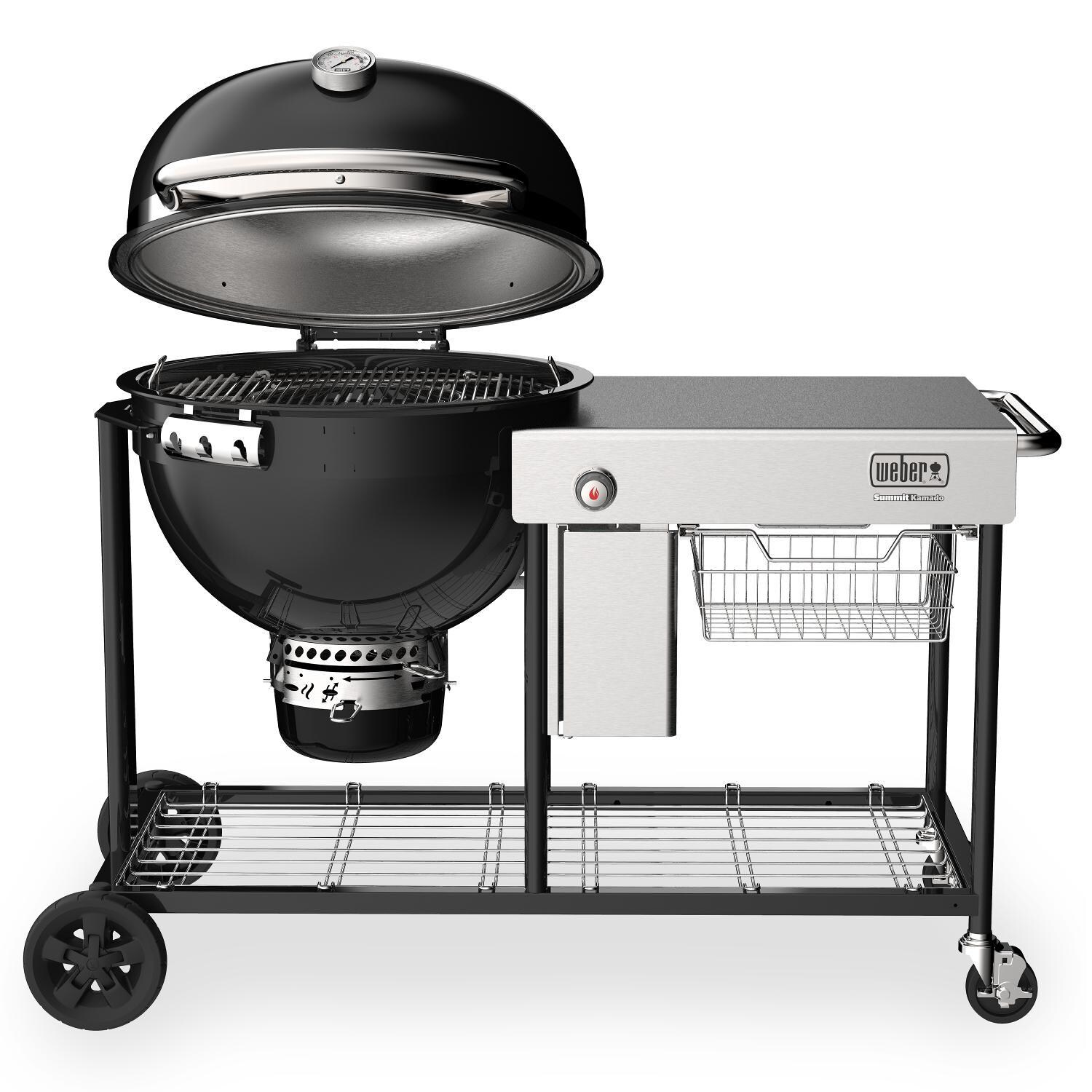 Weber 18501101 Summit 24-Inch Kamado S6 Charcoal Grill Center - Open Lid thumbnail