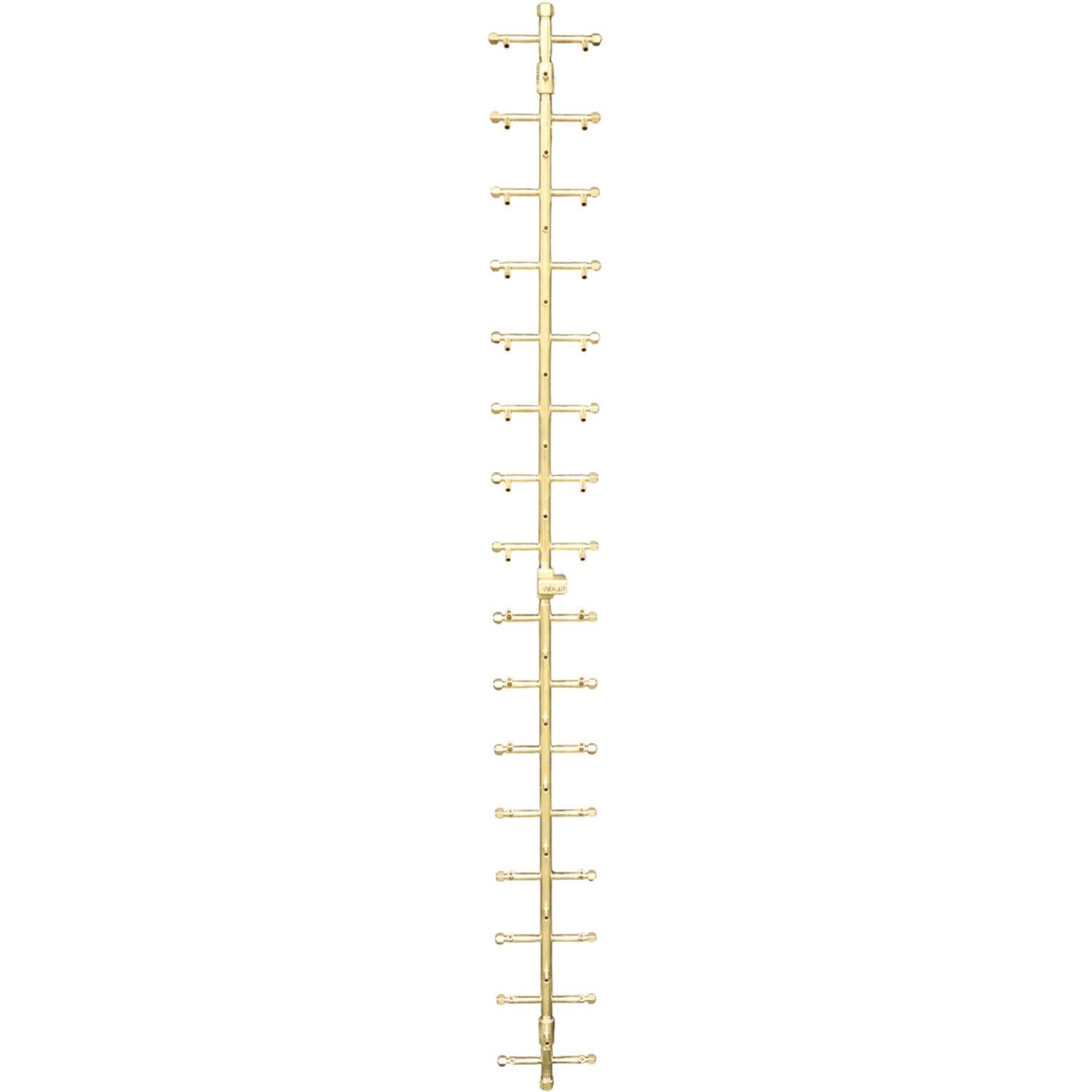 Warming Trends 72 X 7 Inch Tree-Style Brass Natural Gas/Propane Burner