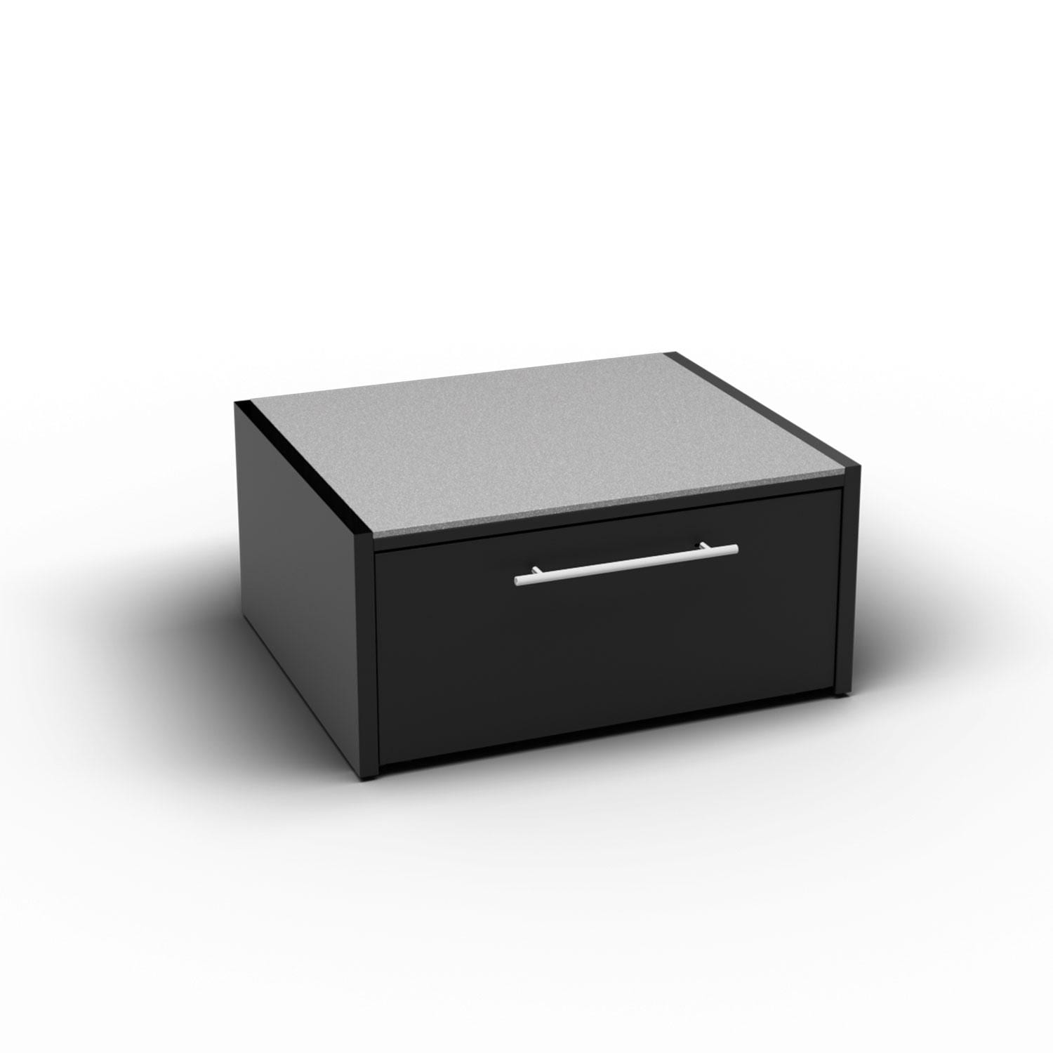 Fontana Forni Kamado Cabinet W/ Iron Frost Countertop & End Panel - White Background thumbnail