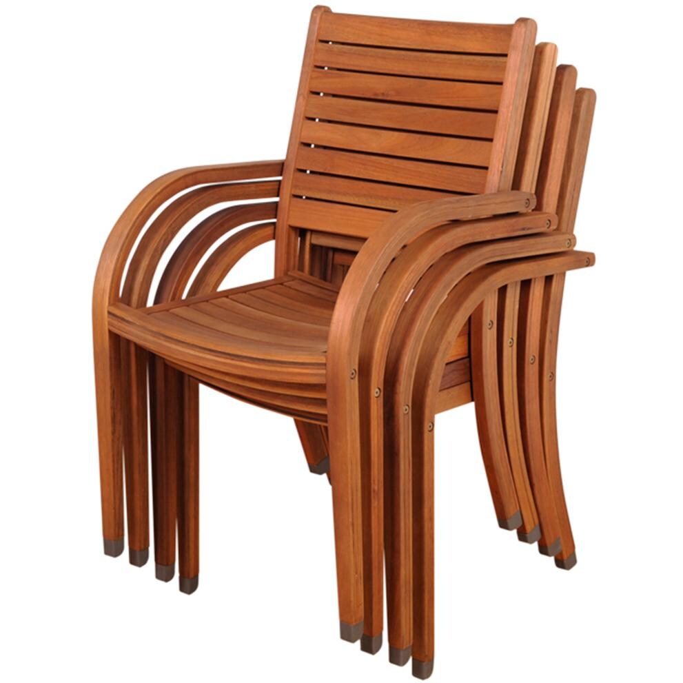 Amazonia SC 2RICHFIELD_2CATA_BT361 Eucalyptus Stacking Dining Arm Chairs thumbnail
