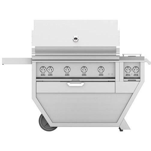 Hestan Deluxe 42-Inch Natural Gas Grill W/ Sear Burner, Rotisserie & Double Side Burner - Steeletto - GMBR42CX2-NG-SS