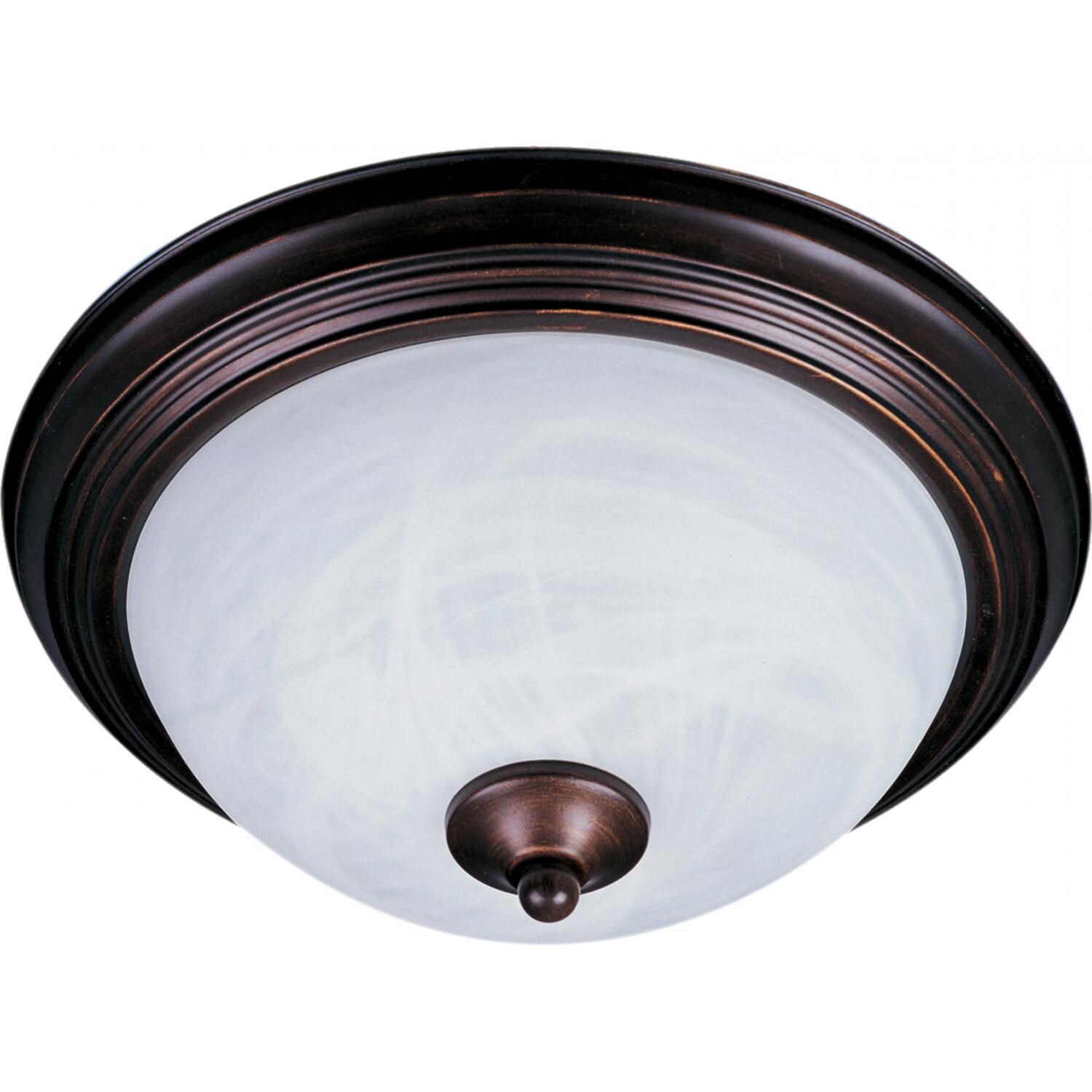 Maxim Outdoor Essentials One Light 12-Inch Outdoor Flush Mount - Oil Rubbed Bronze - 1940MROI