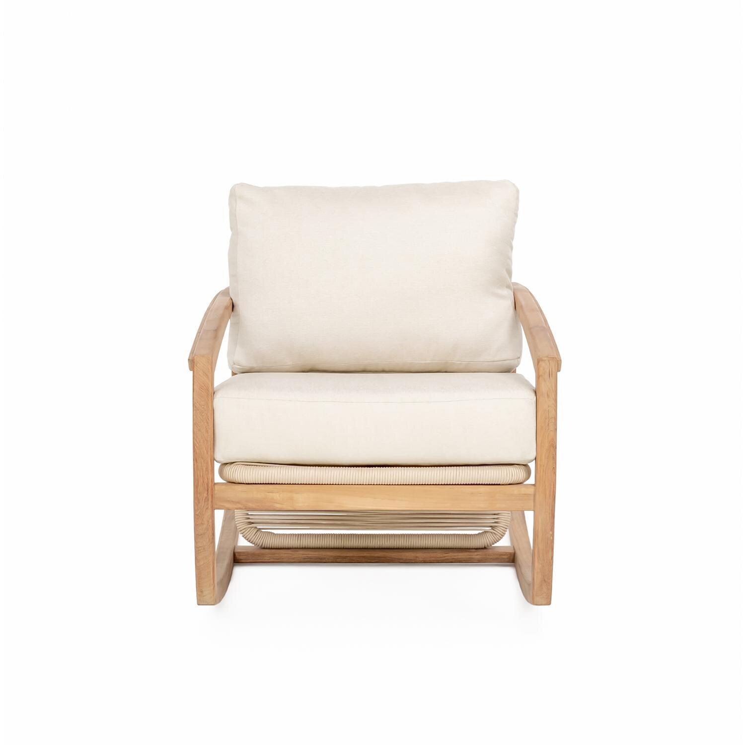 Teak + Table Capri Rocker in Sand - White Background thumbnail