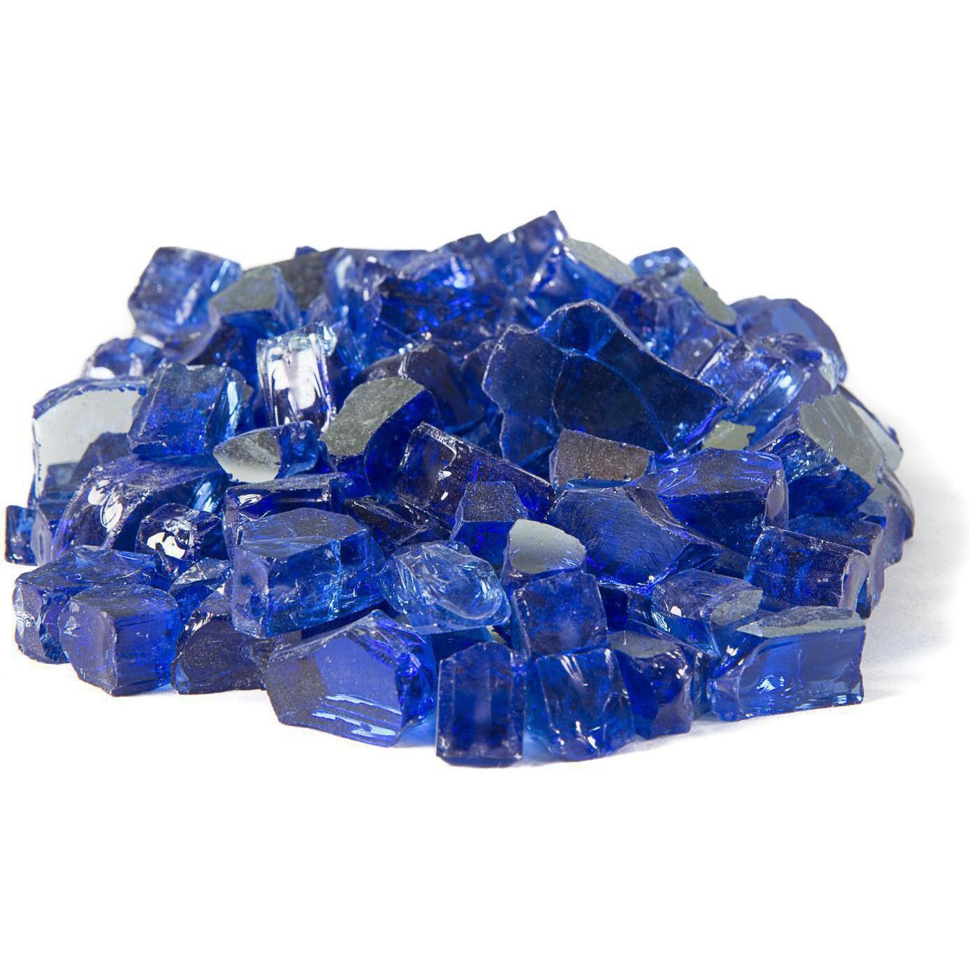 BBQGuys Signature Series 1/2-Inch Blue-Jay Reflective Fire Glass - 1 Pound thumbnail