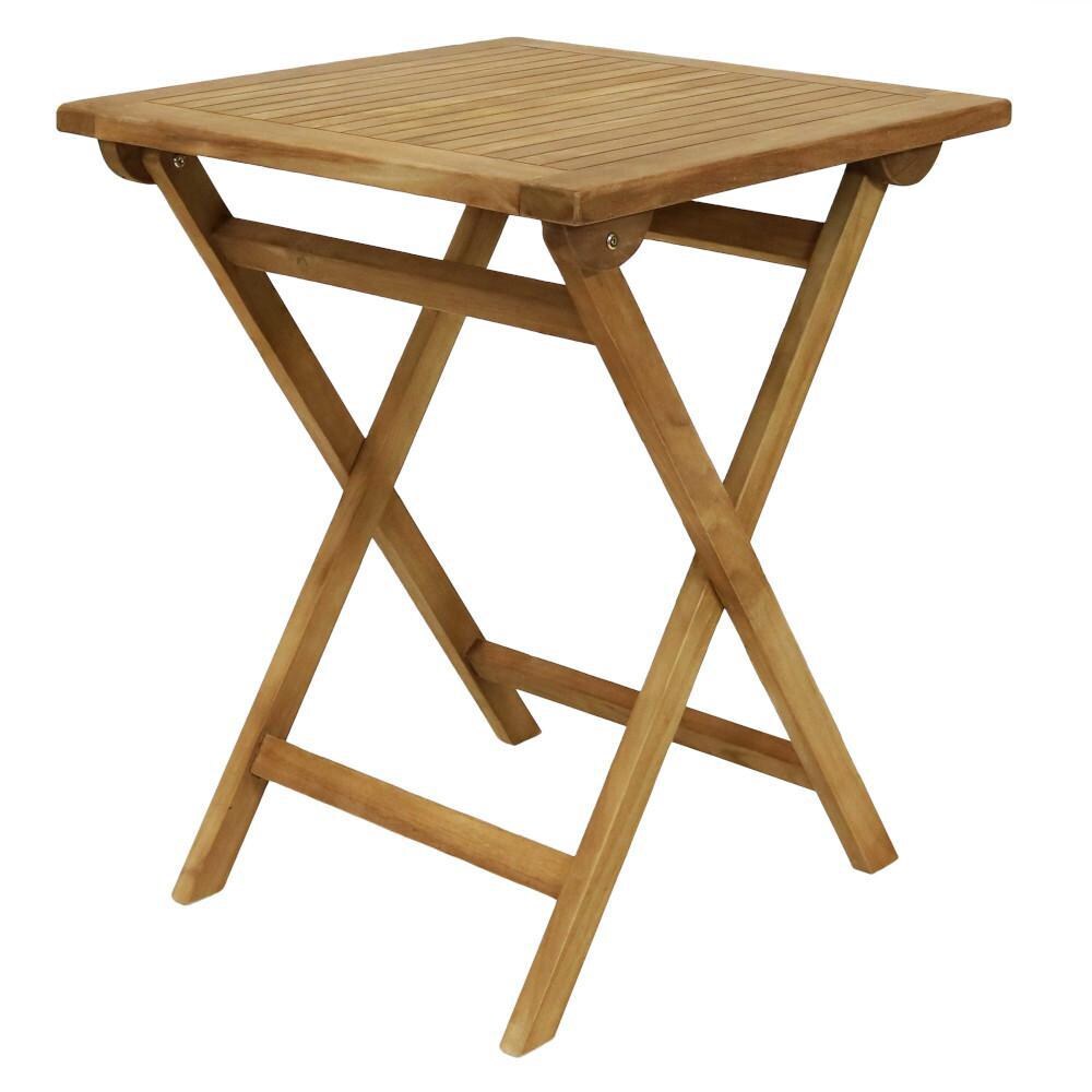 Ultimate Patio Small Wooden Folding Table - Full View thumbnail