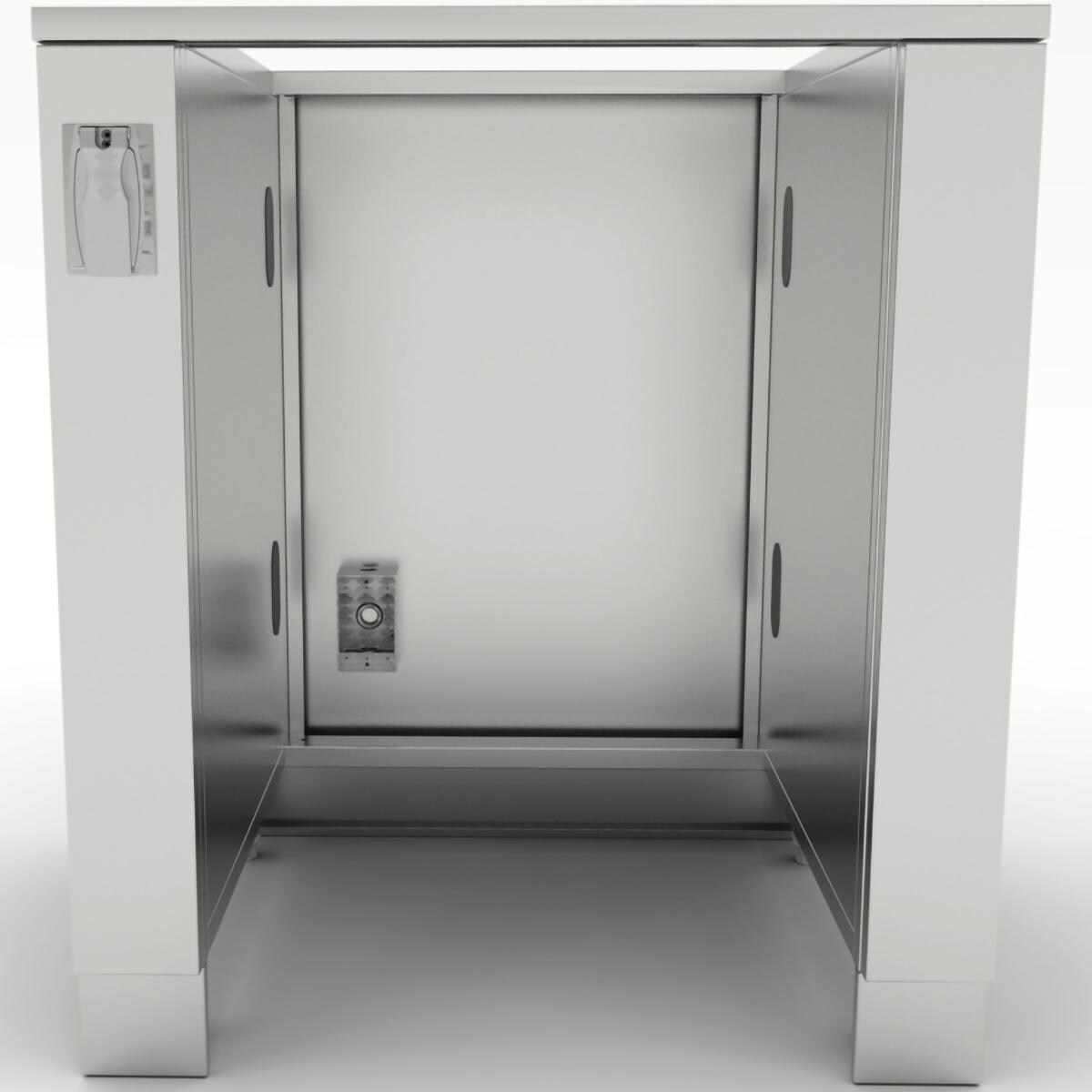 Sunstone SAC30APC 30-in Outdoor Kitchen Refrigerator Appliance Cabinet - Front View - White Background thumbnail