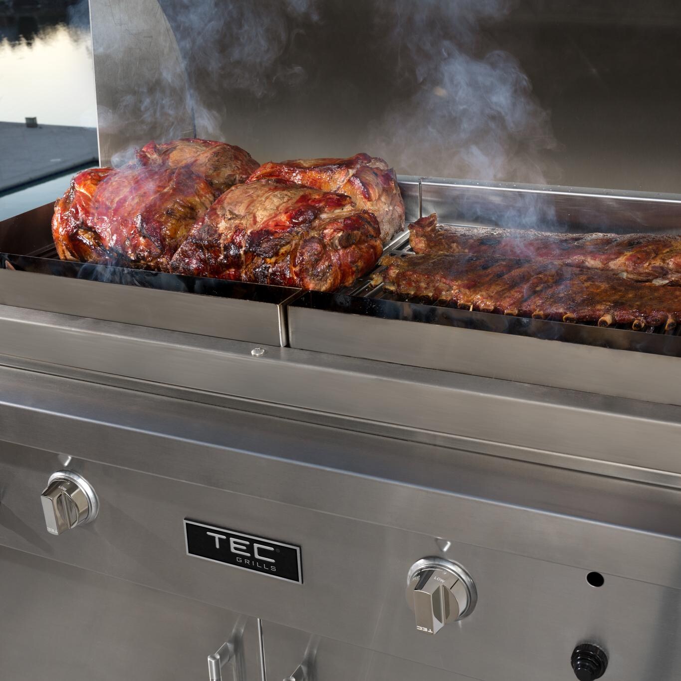 TEC - GATOR - Stainless Steel Gator Rack + Chip Corrals For 44-Inch Patio & Sterling Patio Grills thumbnail