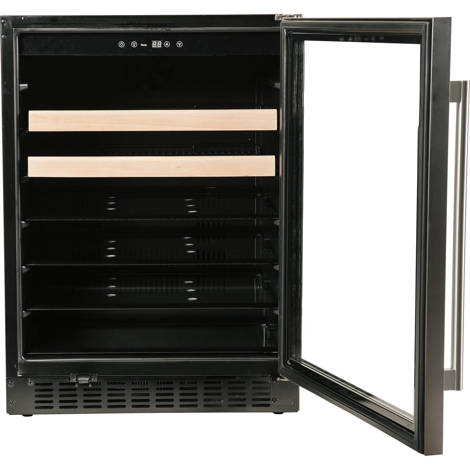 Azure 24-Inch 5.1 Cu. Ft. Beverage Center - Stainless Steel - Front View W/ Door Open thumbnail