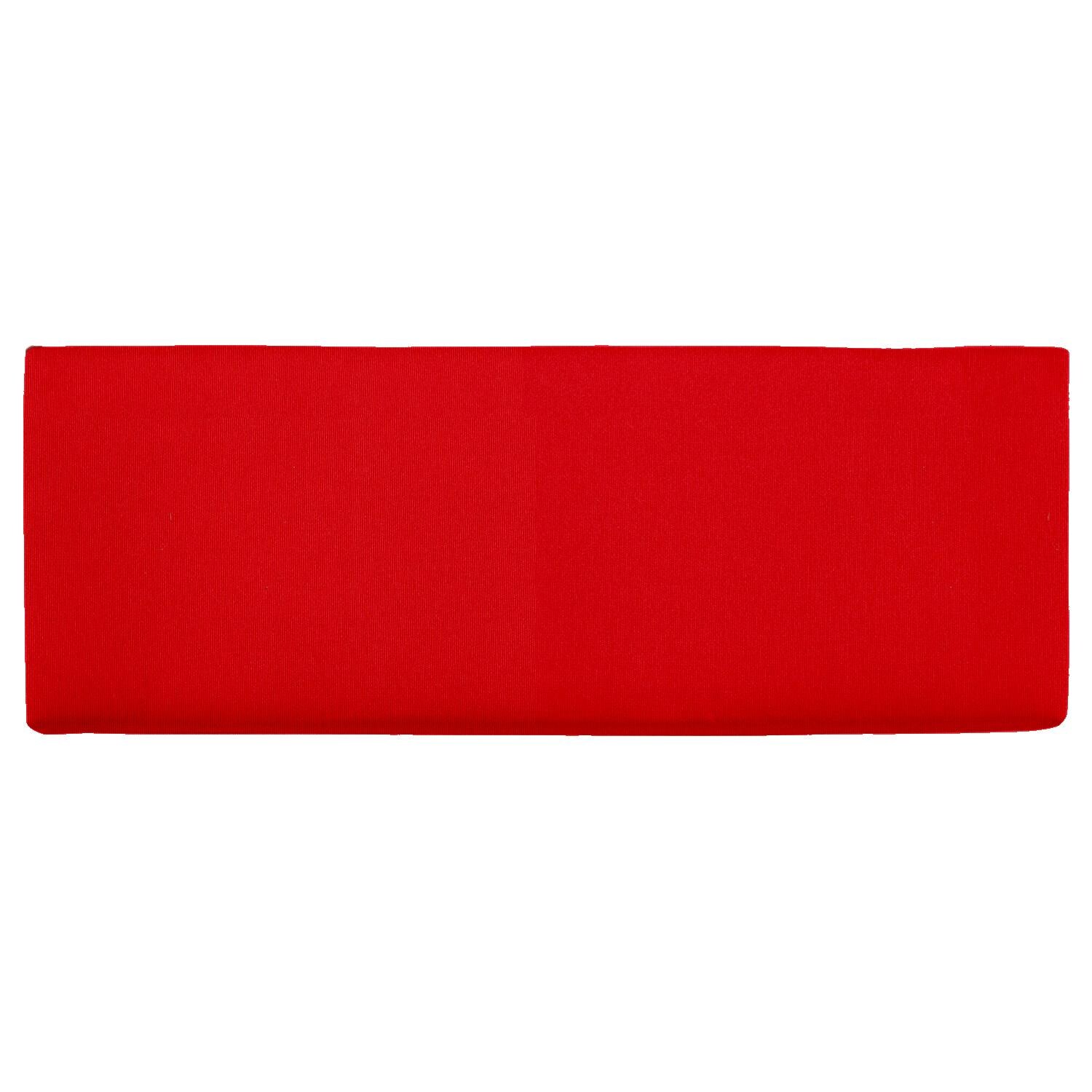 Sunbrella Canvas Jockey Red Small Outdoor Replacement Bench Cushion W/ Knife Edge By UltimatePatio.com thumbnail