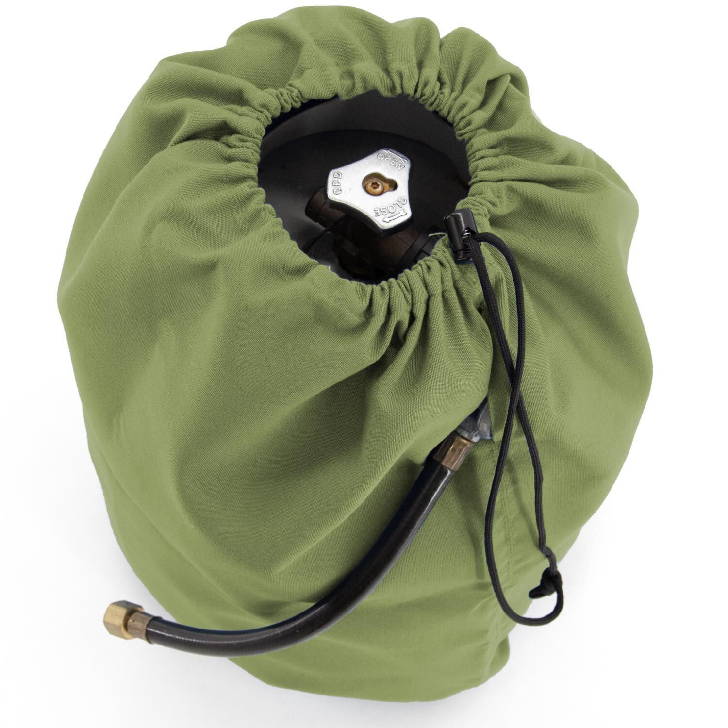 Signature Series Propane Tank Cover by BBQGuys - In Use Above thumbnail