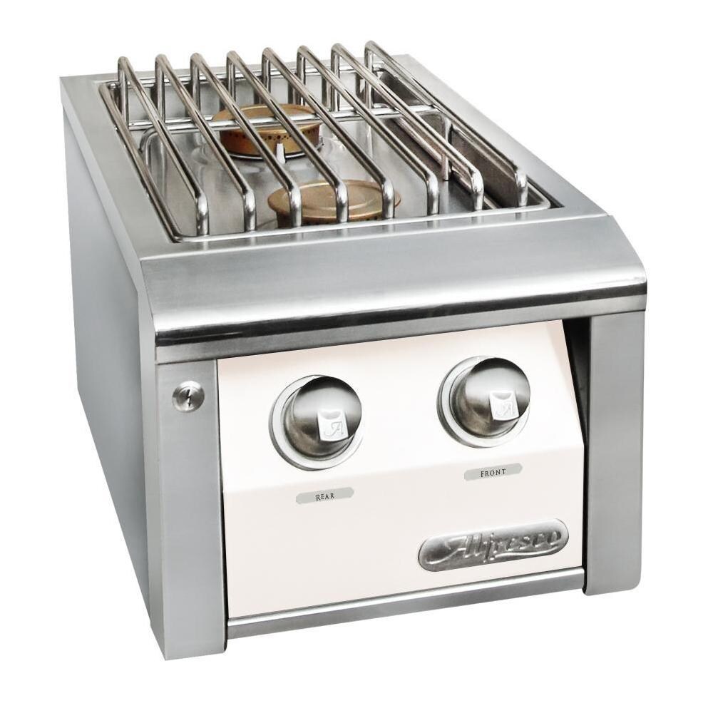Alfresco Grills AXESB-2C-LP-SM9003 Alfresco AXESB Propane Double Side Burner For Freestanding Grills in Signal White Matte thumbnail