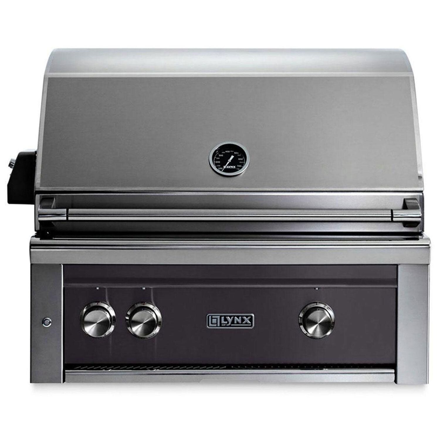 Lynx Professional 30 Inch Built-In Natural Gas Grill w/ Rotisserie in Obsidian - L30R-3-OBNG