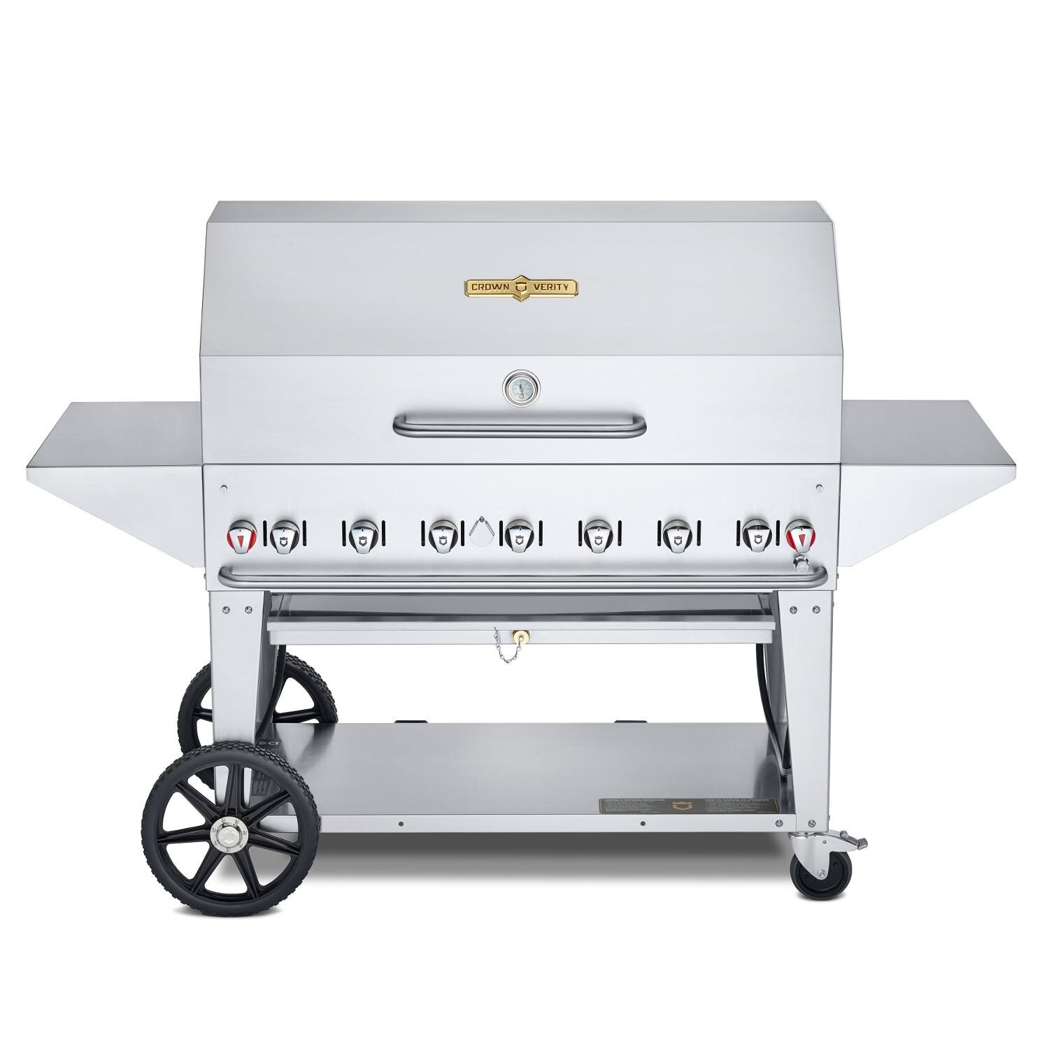 Crown Verity CV-MCB-48-SI BULK-PRO 48-Inch Mobile Propane Gas Grill Pro Package - Bulk Tank thumbnail