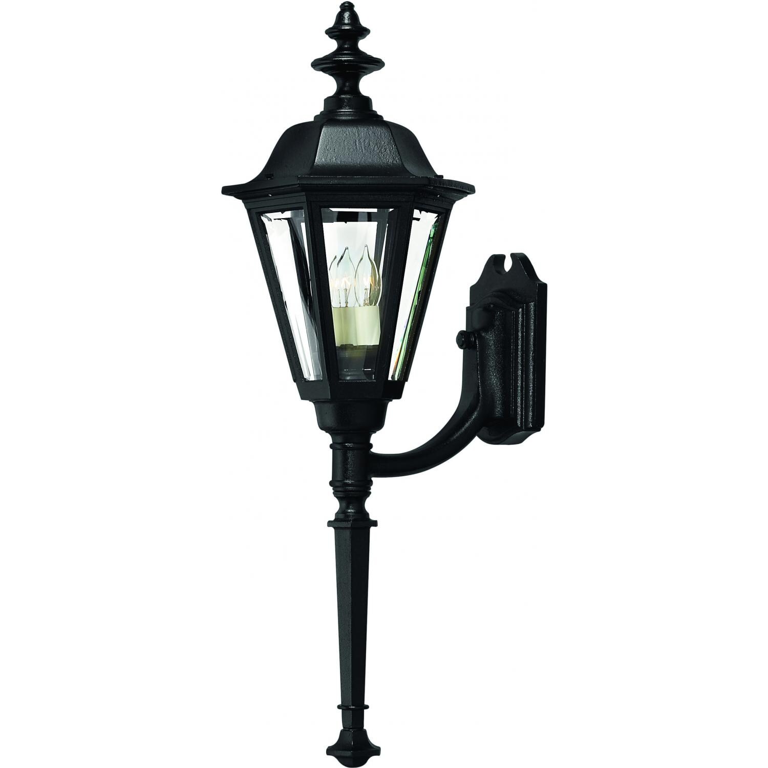 Hinkley Lighting Manor House Three Light 31-Inch Outdoor Wall Light - Black - 1440BK