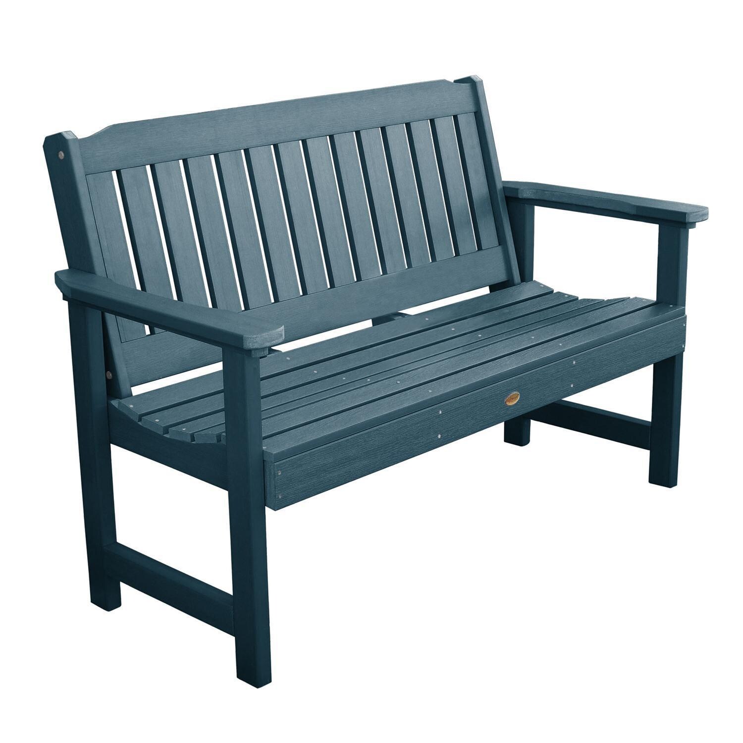 Lakeview Hart Lane Garden Bench - 5ft - Nantucket Blue - White Background thumbnail