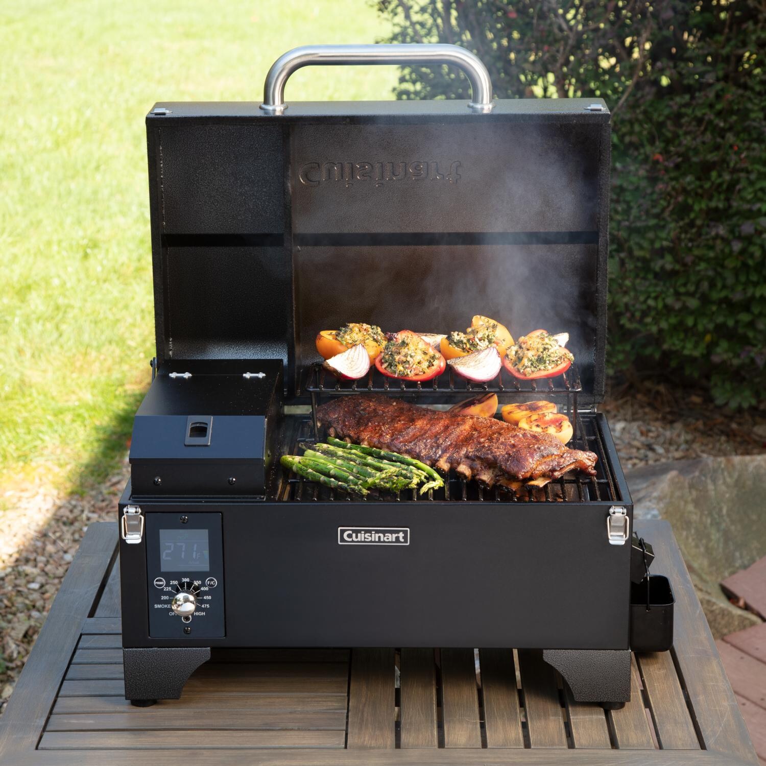 Cuisinart CPG-256 24-Inch Portable Wood Pellet Grill & Smoker - Grilling thumbnail