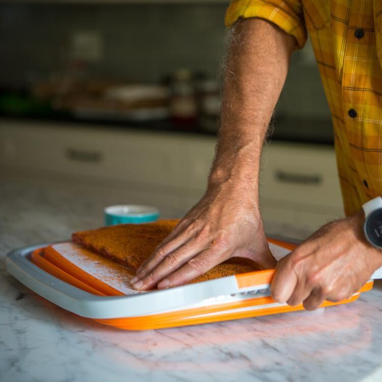 Drip EZ TUBLD-1 Original Orange BBQ Prep Tub - Prep Station - Lifestyle thumbnail