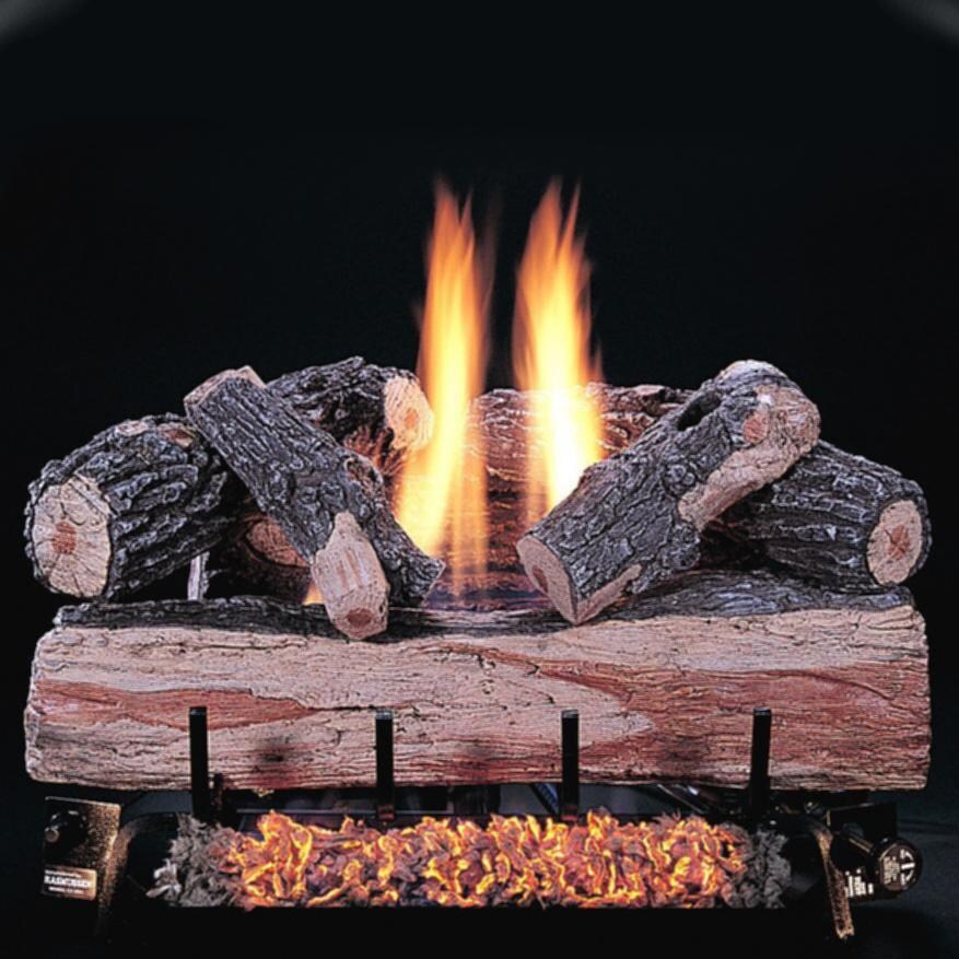 Rasmussen 18 Inch Chillbuster Gas Log Set With Vent Free Propane Chillbuster Dual Burner - Split Log thumbnail