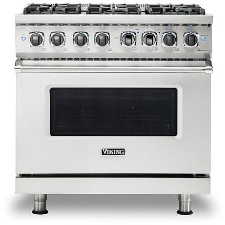 Viking Professional 5 Series 36-Inch 6-Burner Dual Fuel Natural Gas Self Cleaning Range - Stainless Steel - VDR5366BSS