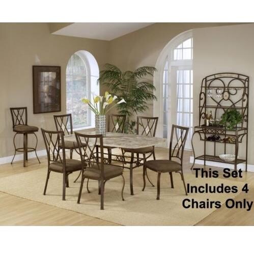 Hillsdale Brookside 5-piece Rectangle Dining Set With Diamond Back Chairs - Brown
