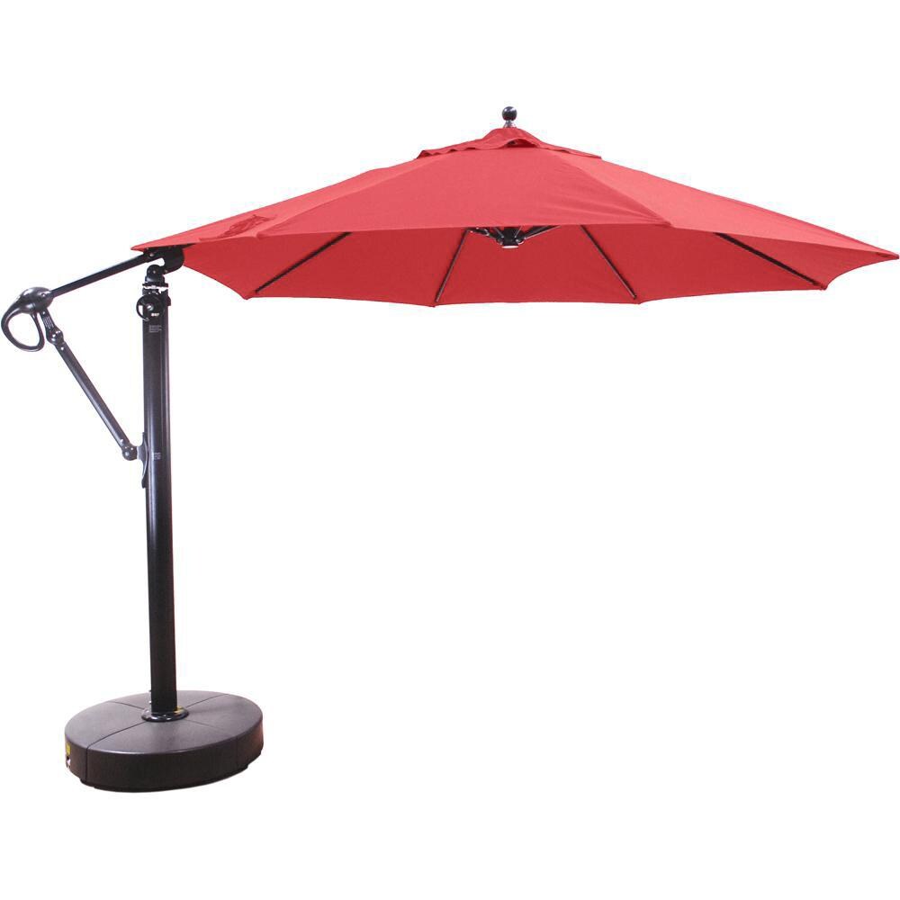 Galtech 11 Ft. Octagonal Aluminum Patio Cantilever Umbrella W/ Easy