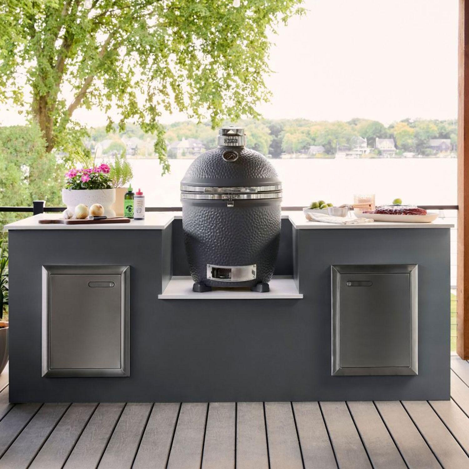 Kitchen Island Green Egg Gasgrill Outdoor Kitchen Kamado Grill