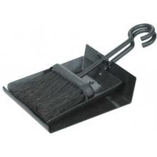 UniFlame Black Fireplace Shovel And Brush Set With Pan - B-1006 image