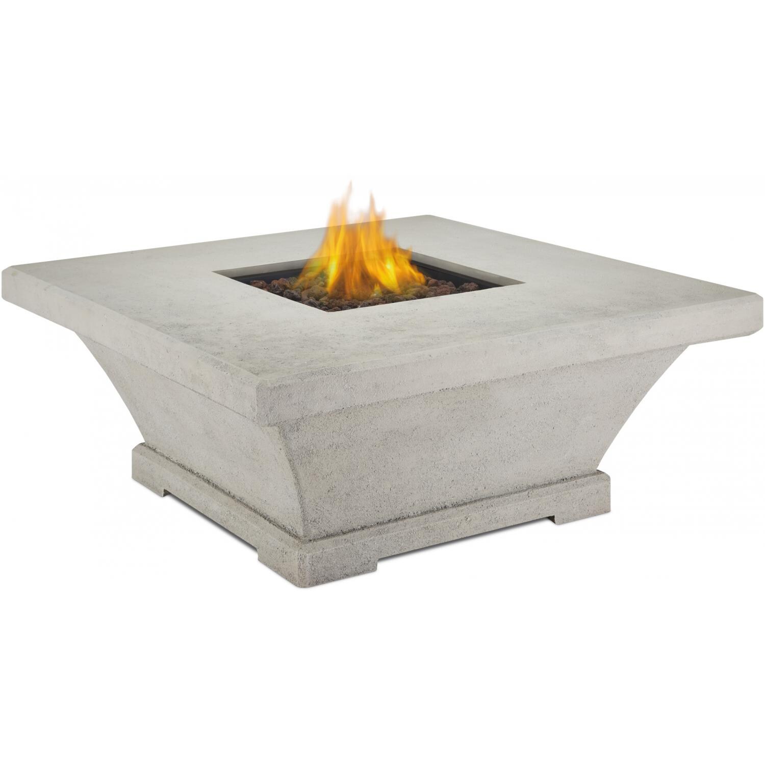 Real Flame Monaco LP Fire Pit Low Height Table - Square - Main - Cream thumbnail