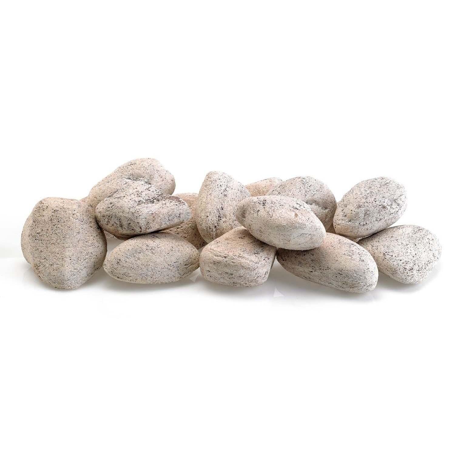 BBQGuys Signature Cottage White Stones - 15 Stone Set - White Background thumbnail