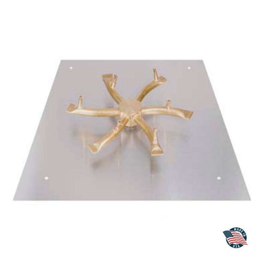 8 inch S Bullet Burner with Square Aluminum Flat Pan thumbnail