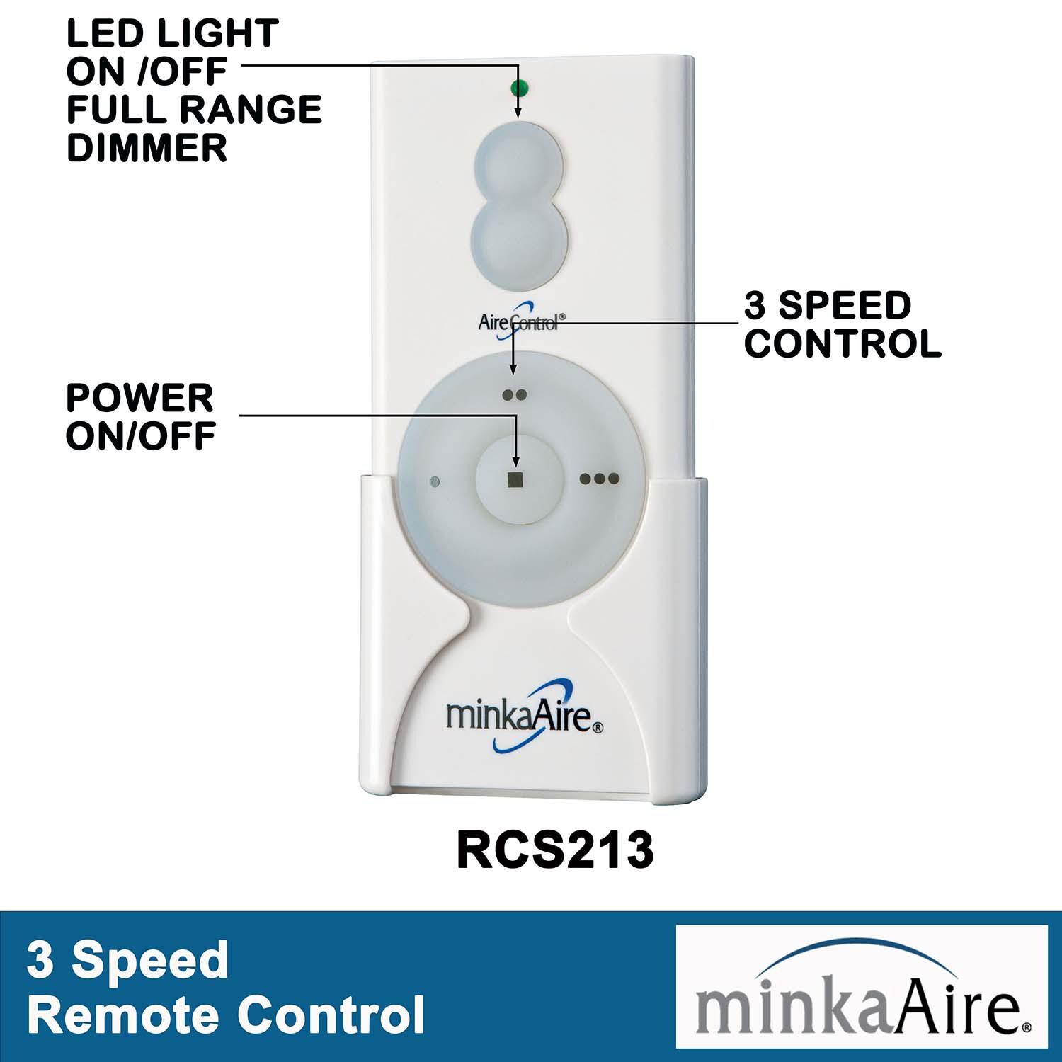 Minka-Aire F523L-WHF Aluma Wet 52-Inch 4-Blade LED Ceiling Fan in Flat White Finish w/ Flat White Blades & Etched Opal Glass - Remote thumbnail