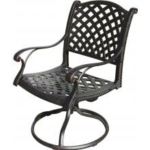 Darlee Nassau Cast Aluminum Patio Swivel Rocker Dining Chair image